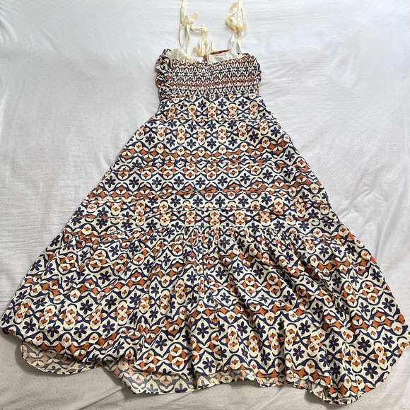NEW FREE PEOPLE PALMA PRINTED FLORAL BOHO MIDI MAX DRESS XS - Picture 9 of 15